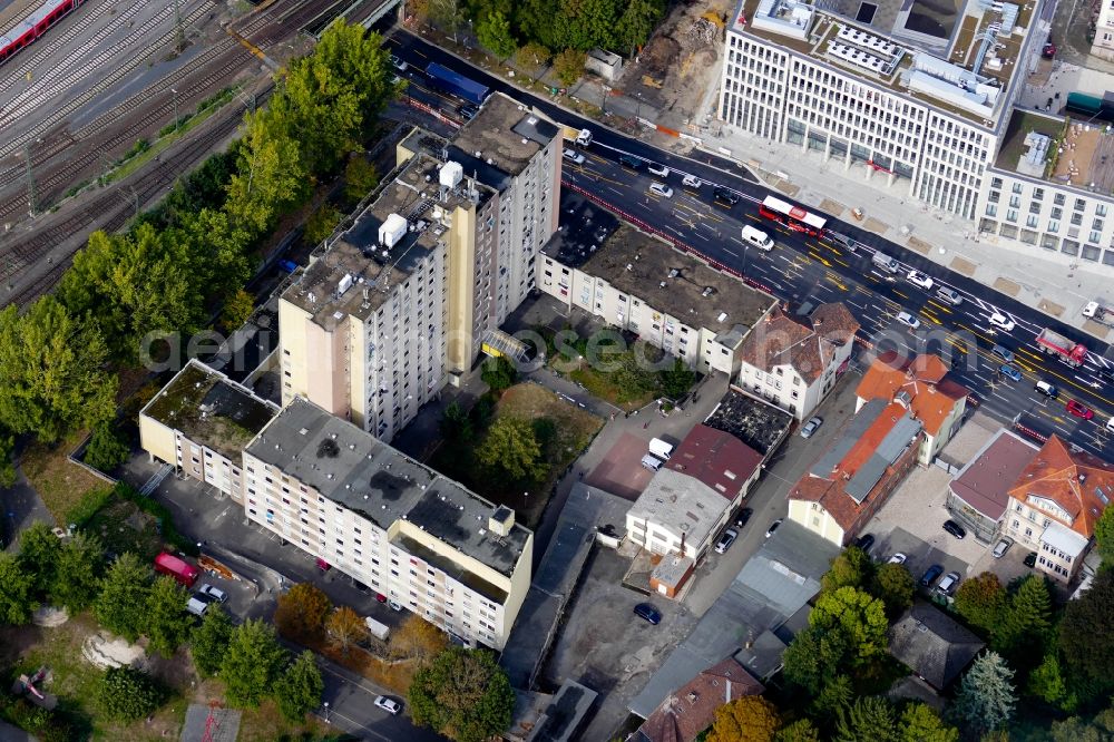 Göttingen from above - High-rise building Groner Landstrasse 9 in Goettingen in the state Lower Saxony, Germany