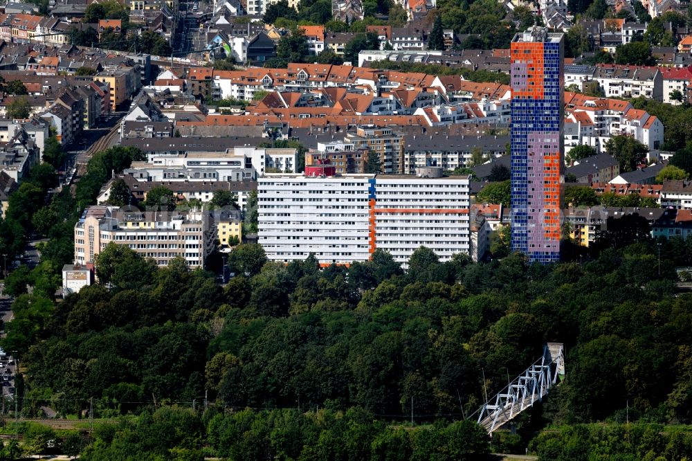 Aerial image Köln - High-rise building Herkules-Hochhaus on Graeffstrasse in Cologne in the state North Rhine-Westphalia, Germany