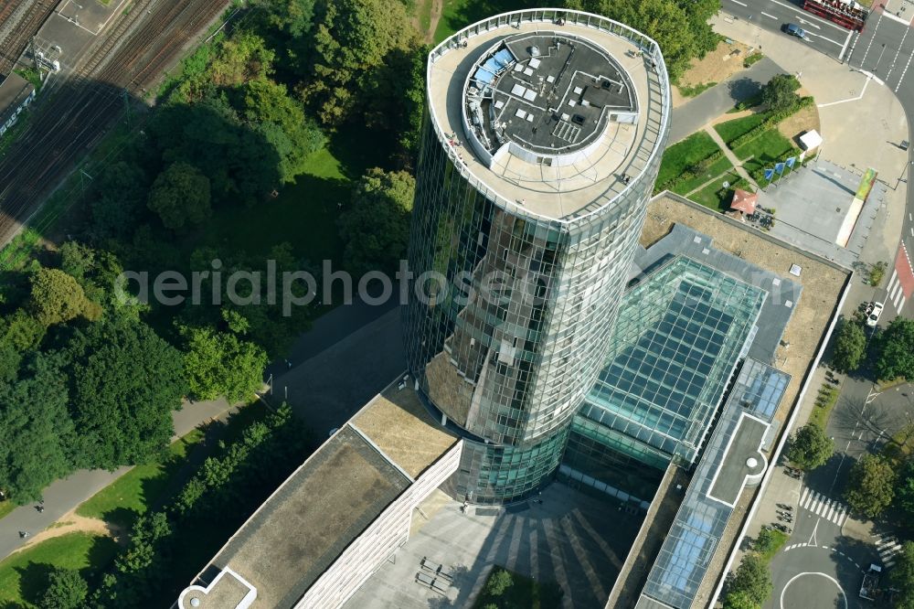 Köln from above - High-rise buildings KoelnTriangle on Ottoplatz in Cologne in the state North Rhine-Westphalia, Germany