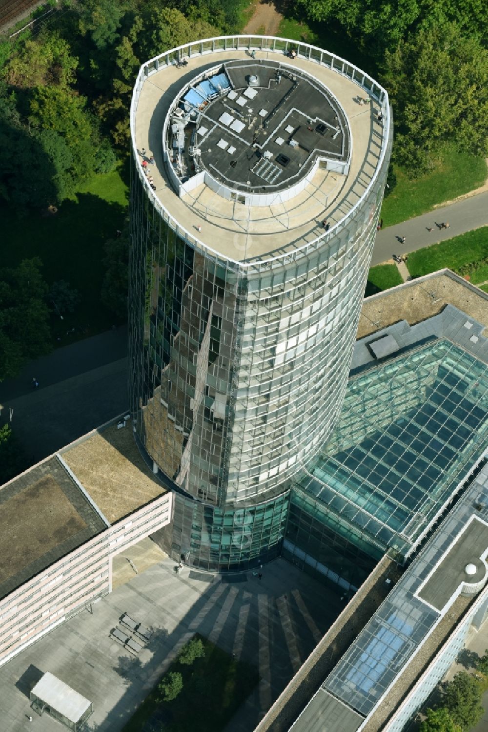 Aerial image Köln - High-rise buildings KoelnTriangle on Ottoplatz in Cologne in the state North Rhine-Westphalia, Germany