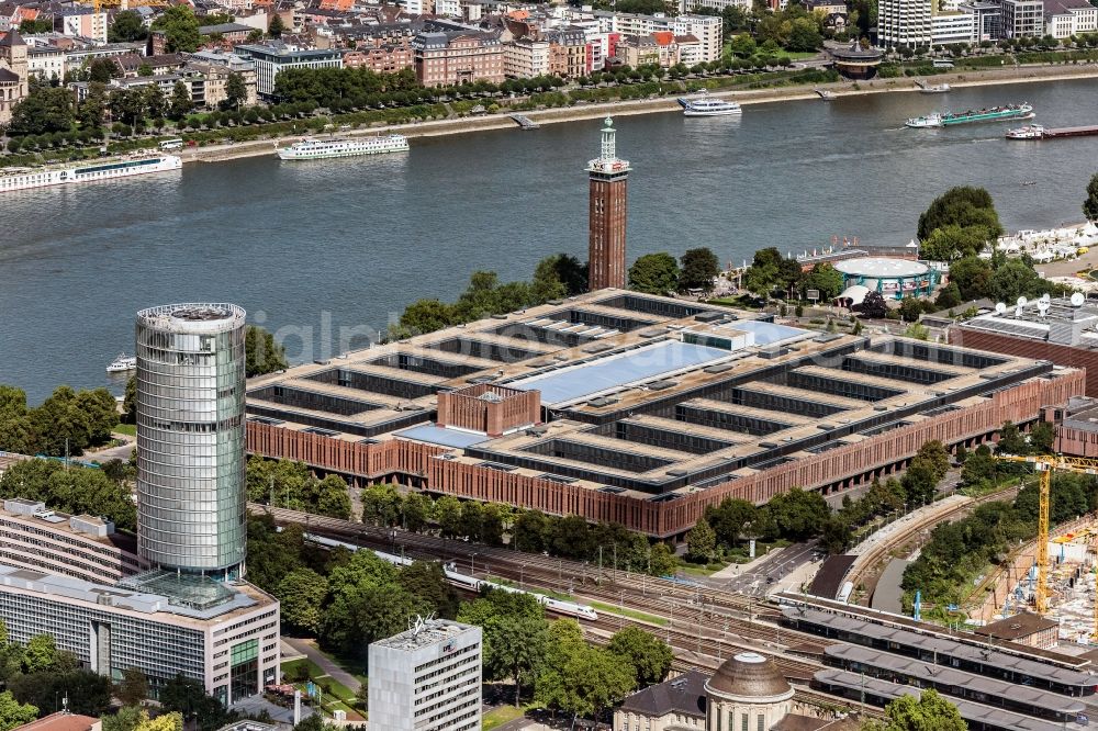 Aerial photograph Köln - High-rise buildings KoelnTriangle on Ottoplatz in Cologne in the state North Rhine-Westphalia, Germany