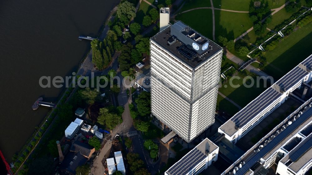 Aerial image Bonn - High-rise buildings United Nations Conpus Bonn on Platz of Vereinten Nationen in the district Gronau in Bonn in the state North Rhine-Westphalia, Germany