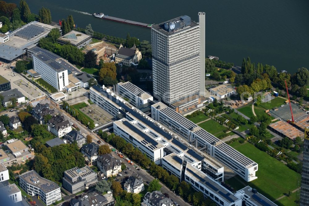 Aerial photograph Bonn - High-rise buildings United Nations Conpus Bonn on Platz of Vereinten Nationen in the district Beuel in Bonn in the state North Rhine-Westphalia, Germany