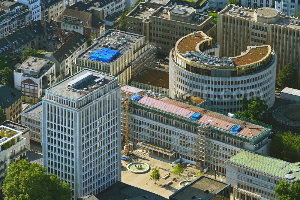 Köln from the bird's eye view: Office buildings and commercial high-rise complex Haus Gerling on street Gereonshof in the district Altstadt in Cologne in the state North Rhine-Westphalia, Germany