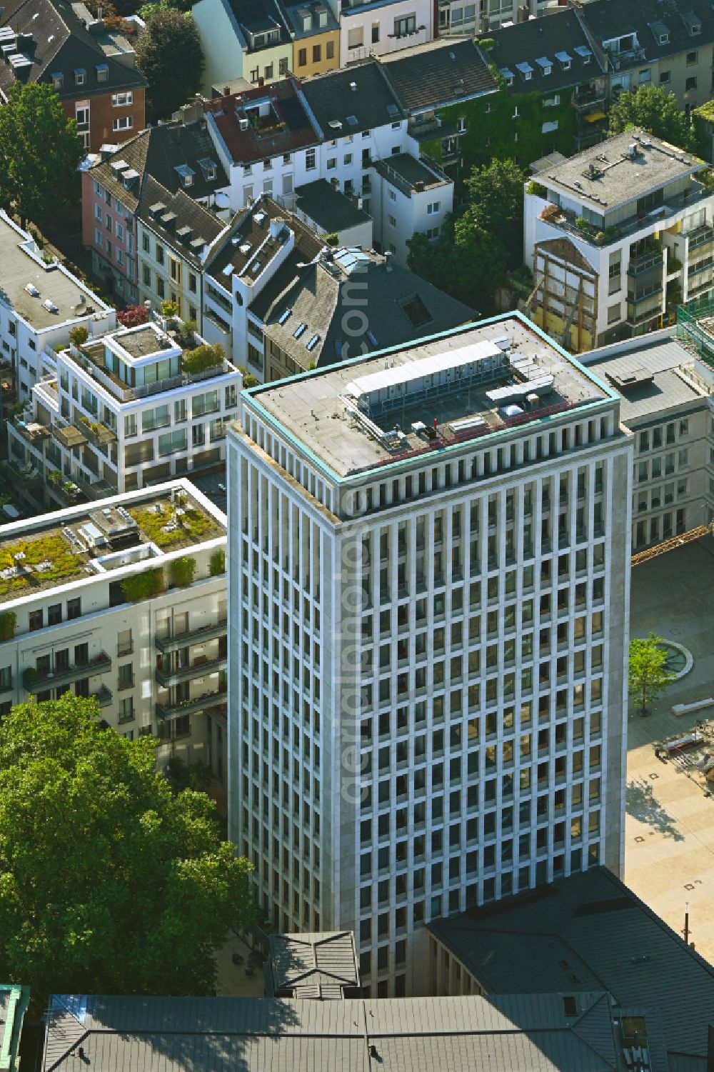 Aerial photograph Köln - Office buildings and commercial high-rise complex Haus Gerling on street Gereonshof in the district Altstadt in Cologne in the state North Rhine-Westphalia, Germany