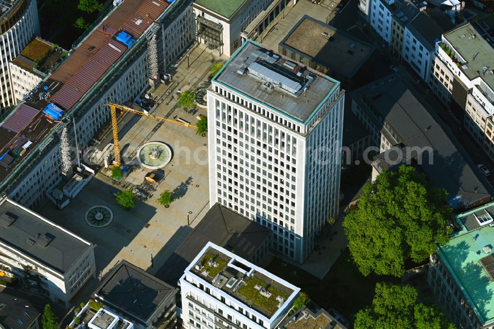 Köln from the bird's eye view: Office buildings and commercial high-rise complex Haus Gerling on street Gereonshof in the district Altstadt in Cologne in the state North Rhine-Westphalia, Germany