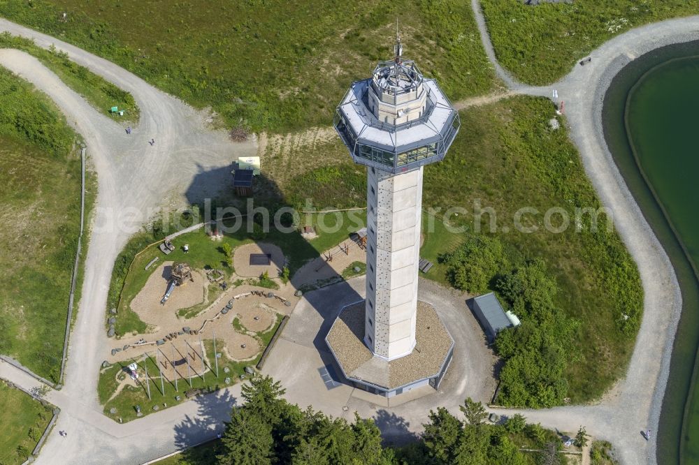 Willingen from the bird's eye view: Hochheide tower on the Ettelsberg in Willingen in Hesse