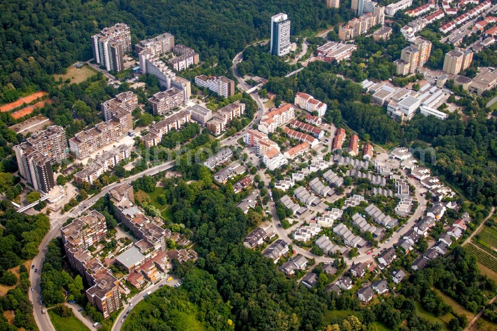 Aerial photograph Heidelberg - District Emmertsgrund-Nord in Heidelberg in the state Baden-Wuerttemberg, Germany