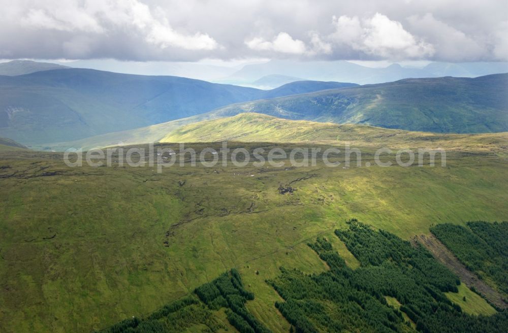 Aerial photograph Fort Williams - Mountains of the Scottish Highlands in United Kingdom