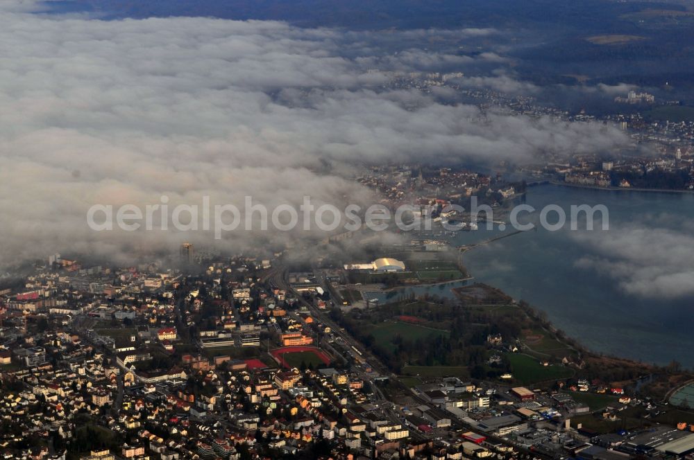 Konstanz from the bird's eye view: City view from the center of Konstanz in Baden-Württemberg