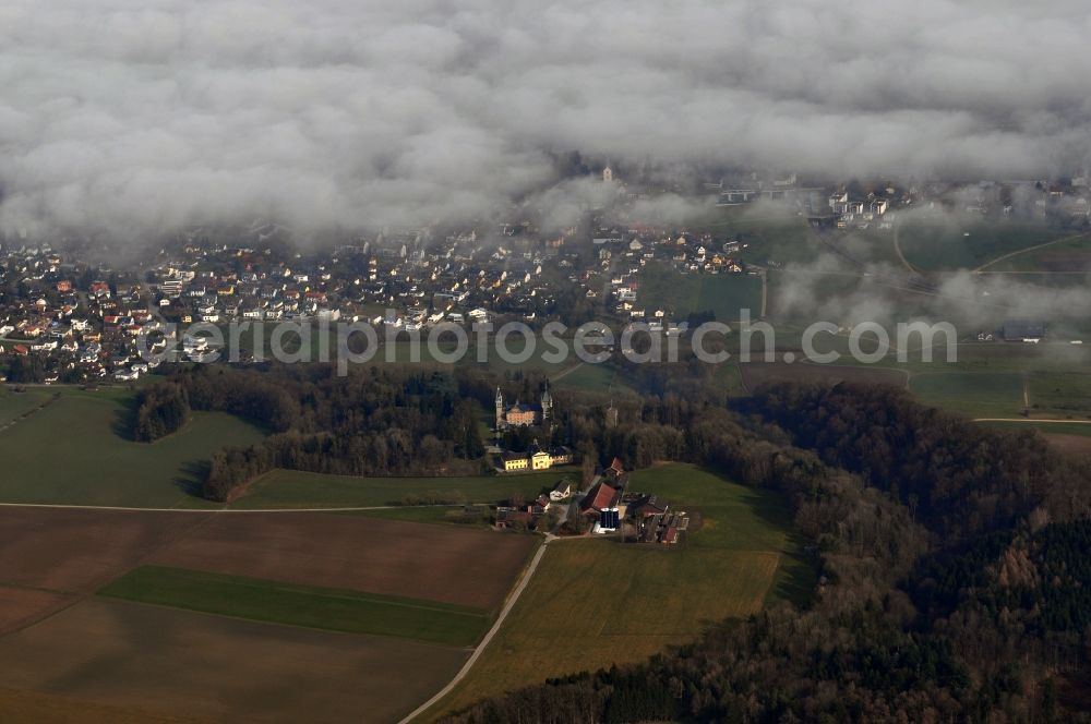 Aerial photograph Tägerwilen - High fog - overcast outskirts of Taegerwilen in the canton of Thurgau in Switzerland