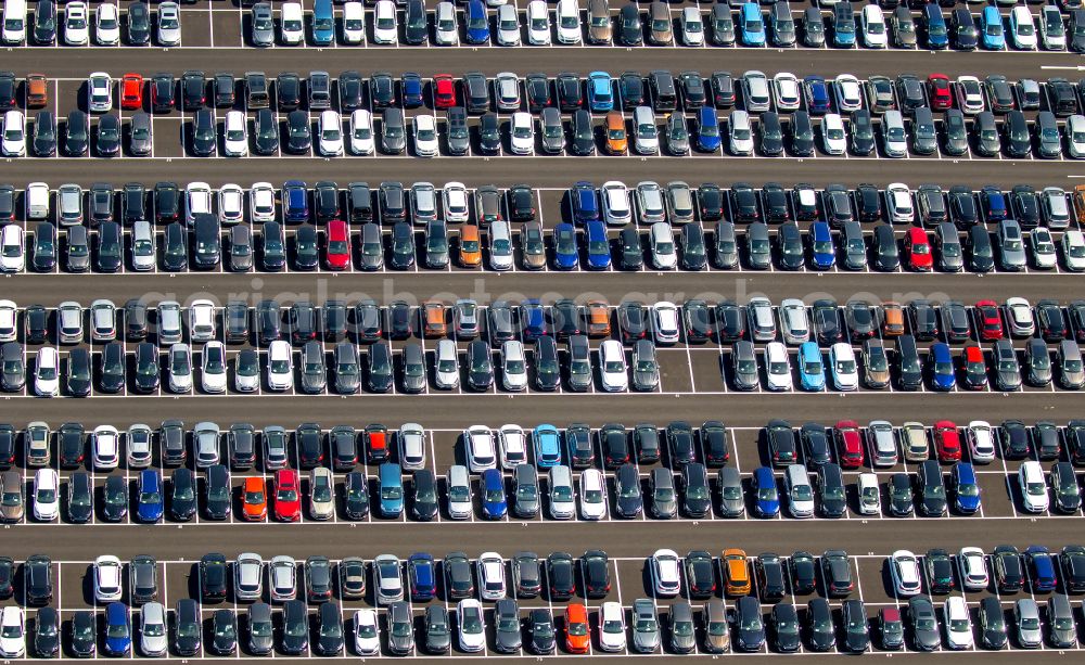 Zülpich from above - High-bay warehouse building complex and logistics center on the premises of Wallenius Wilhelmsen ASA on street Richard-Lawson-Strasse in the district Geich in Zuelpich in the state North Rhine-Westphalia, Germany