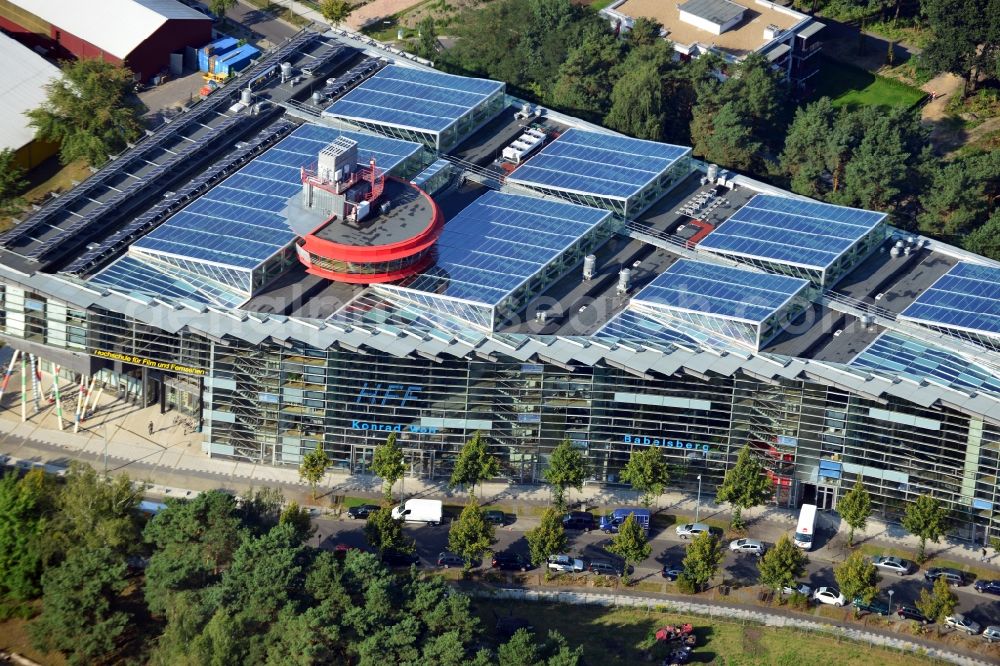 Aerial image Potsdam - View of College for Film and Television Konrad Wolf in Potsdam in Brandenburg