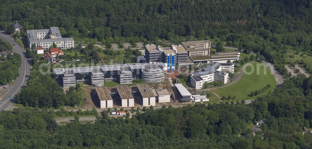 Aerial image Hagen - University campus district with the Open University / University of Hagen in North Rhine-Westphalia NRW