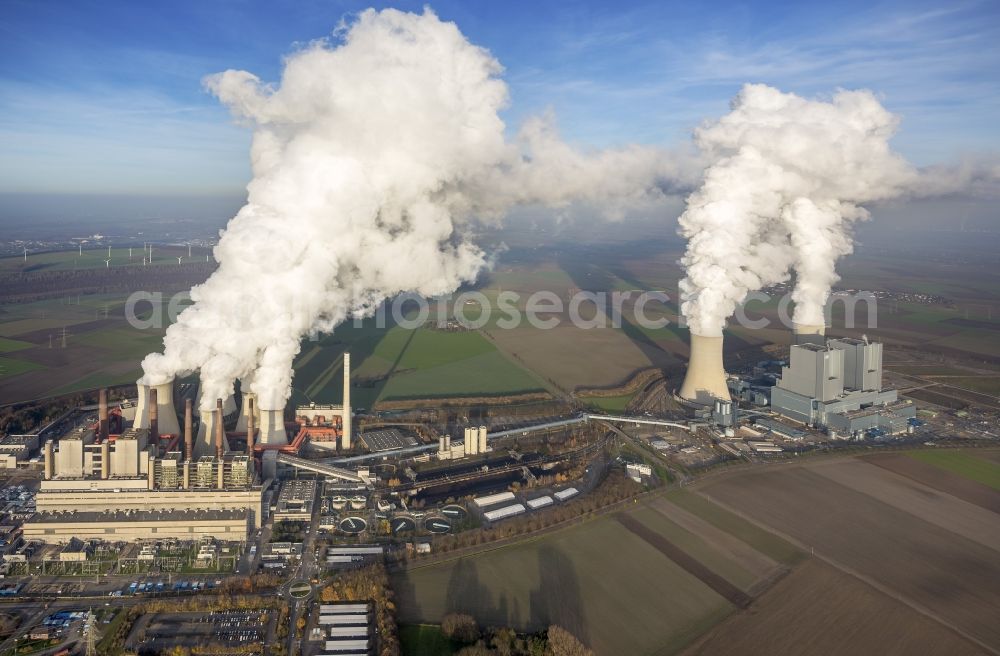 Aerial image Grevenbroich - View of the power station Frimmersdorf in Grevenbroich in the state of North Rhine-Westphalia