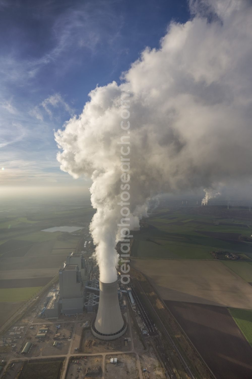 Grevenbroich from the bird's eye view: View of the power station Frimmersdorf in Grevenbroich in the state of North Rhine-Westphalia