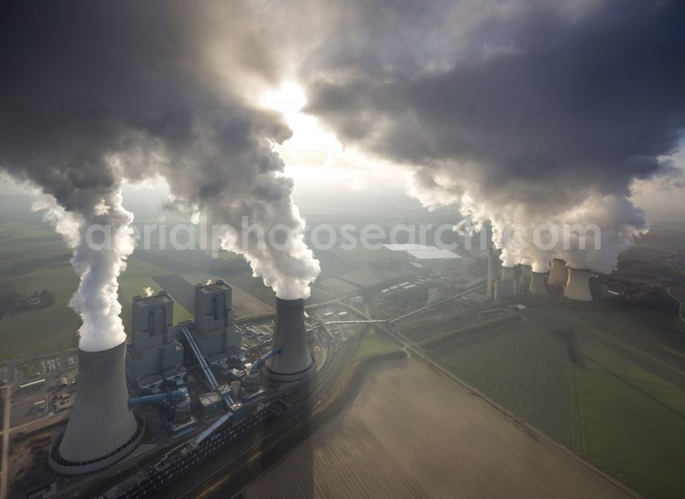 Grevenbroich from above - View of the power station Frimmersdorf in Grevenbroich in the state of North Rhine-Westphalia