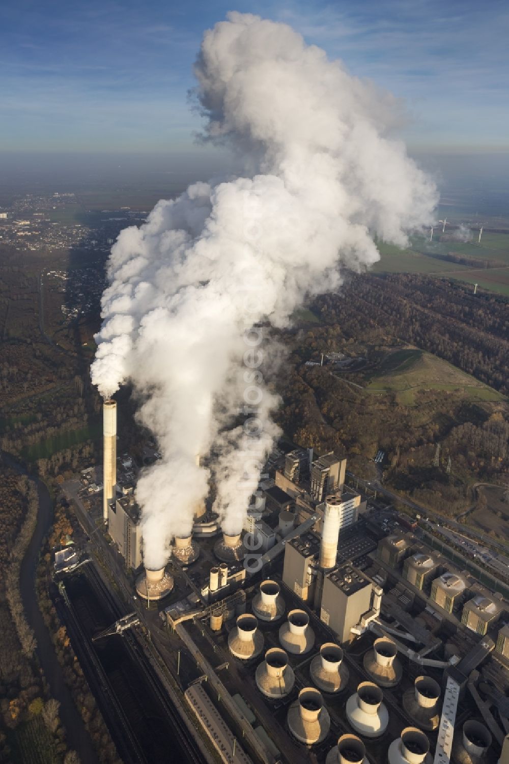 Aerial photograph Grevenbroich - View of the power station Frimmersdorf in Grevenbroich in the state of North Rhine-Westphalia