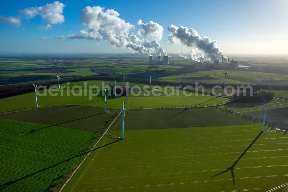 Grevenbroich from above - View of the power station Frimmersdorf in Grevenbroich in the state of North Rhine-Westphalia