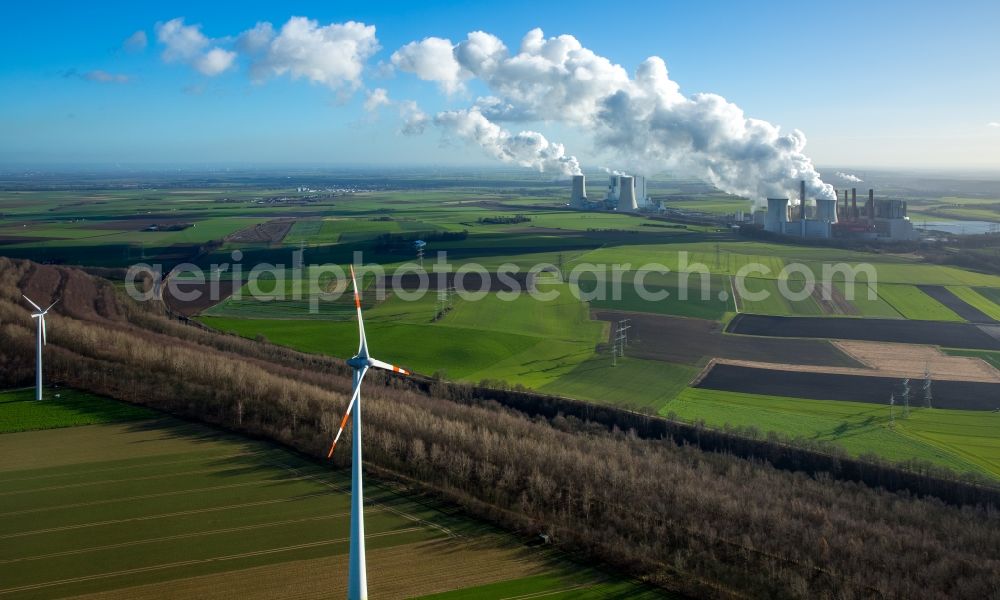 Aerial image Grevenbroich - View of the power station Frimmersdorf in Grevenbroich in the state of North Rhine-Westphalia
