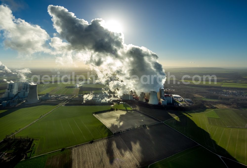 Grevenbroich from the bird's eye view: View of the power station Frimmersdorf in Grevenbroich in the state of North Rhine-Westphalia