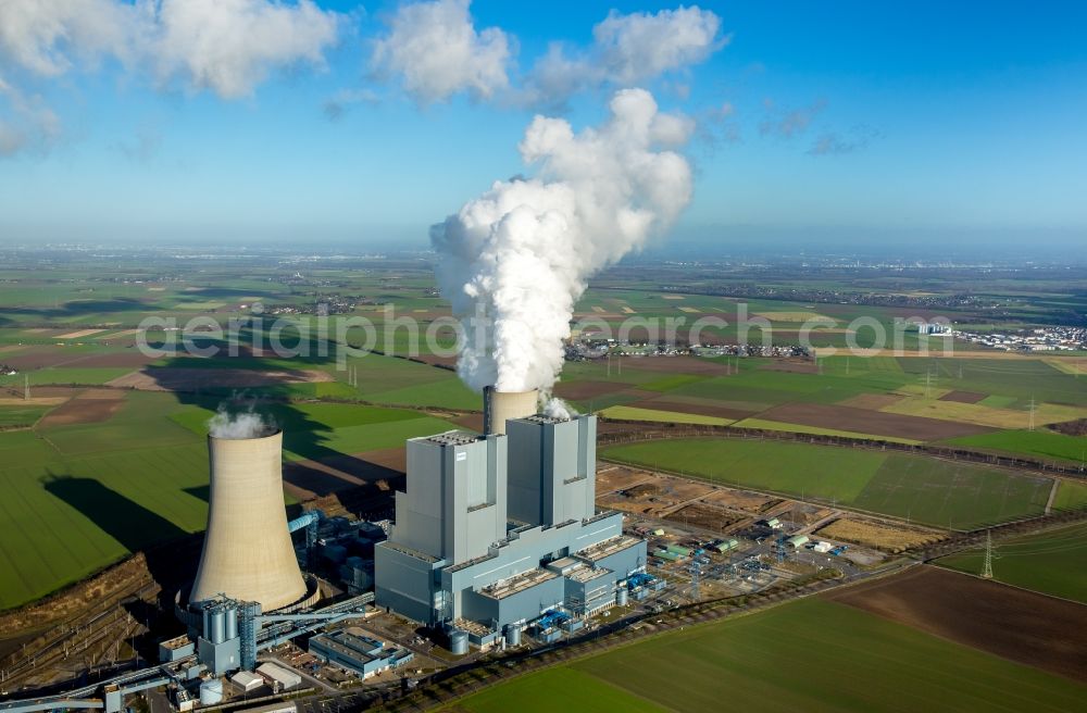 Grevenbroich from above - View of the power station Frimmersdorf in Grevenbroich in the state of North Rhine-Westphalia