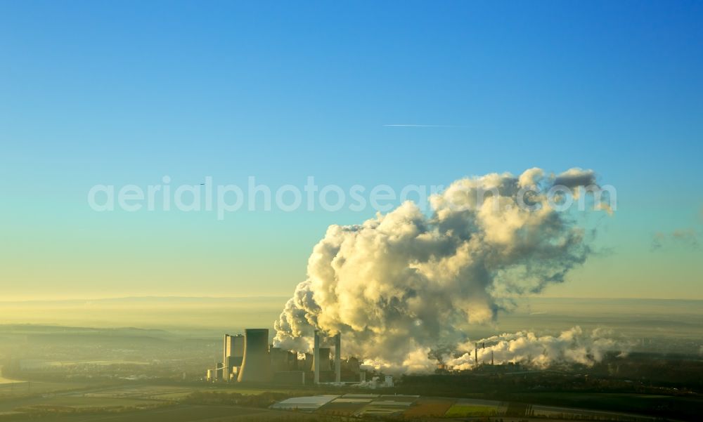 Grevenbroich from above - View of the power station Frimmersdorf in Grevenbroich in the state of North Rhine-Westphalia