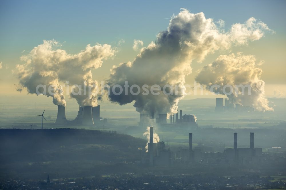 Aerial photograph Grevenbroich - View of the power station Frimmersdorf in Grevenbroich in the state of North Rhine-Westphalia