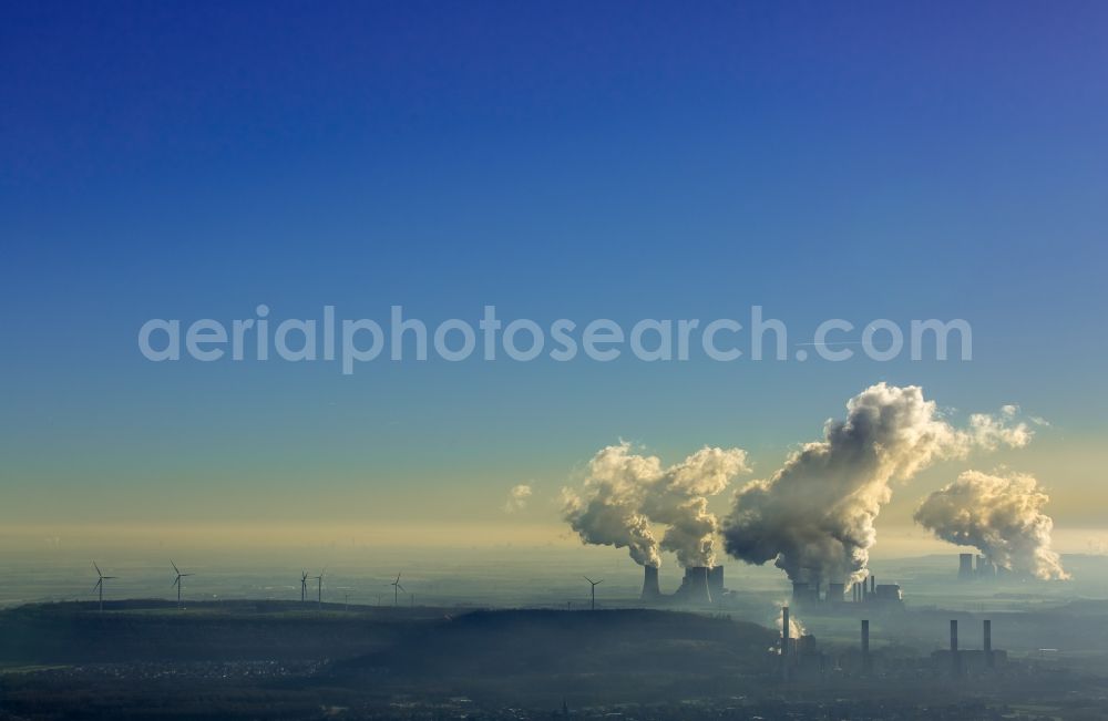 Grevenbroich from the bird's eye view: View of the power station Frimmersdorf in Grevenbroich in the state of North Rhine-Westphalia