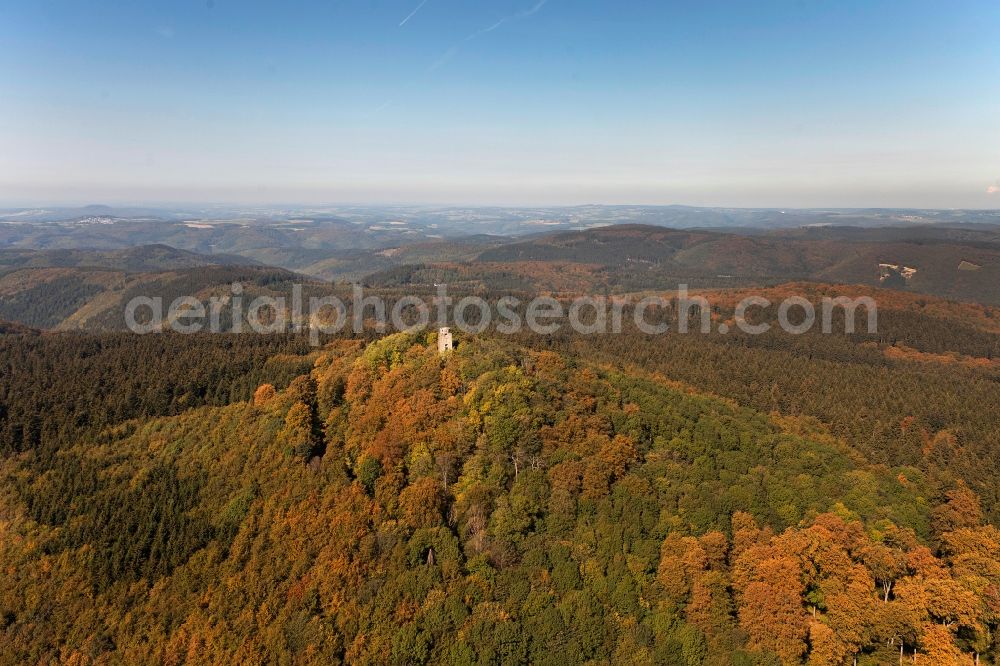 Herresbach from the bird's eye view: View of the Hohe Acht near Herresbach in the state of Rhineland-Palatinate