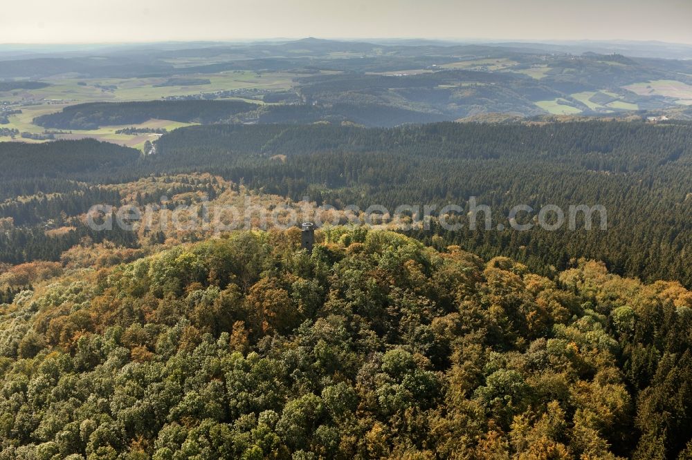 Aerial image Herresbach - View of the Hohe Acht near Herresbach in the state of Rhineland-Palatinate