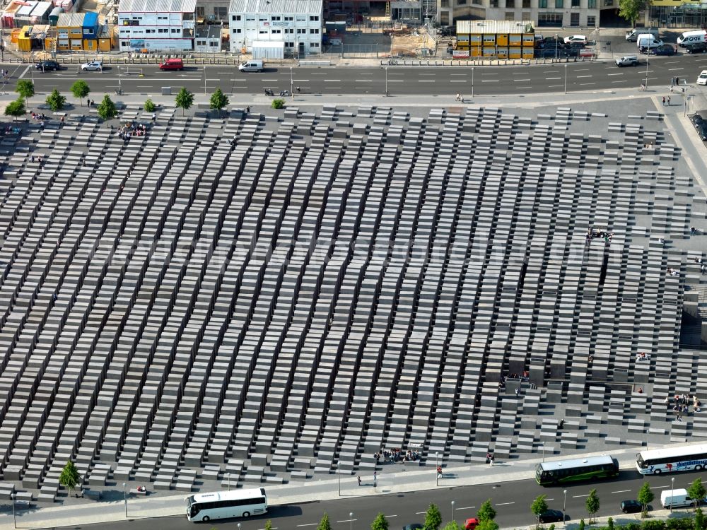 Berlin from the bird's eye view: Holocaust Memorial in Berlin Mitte