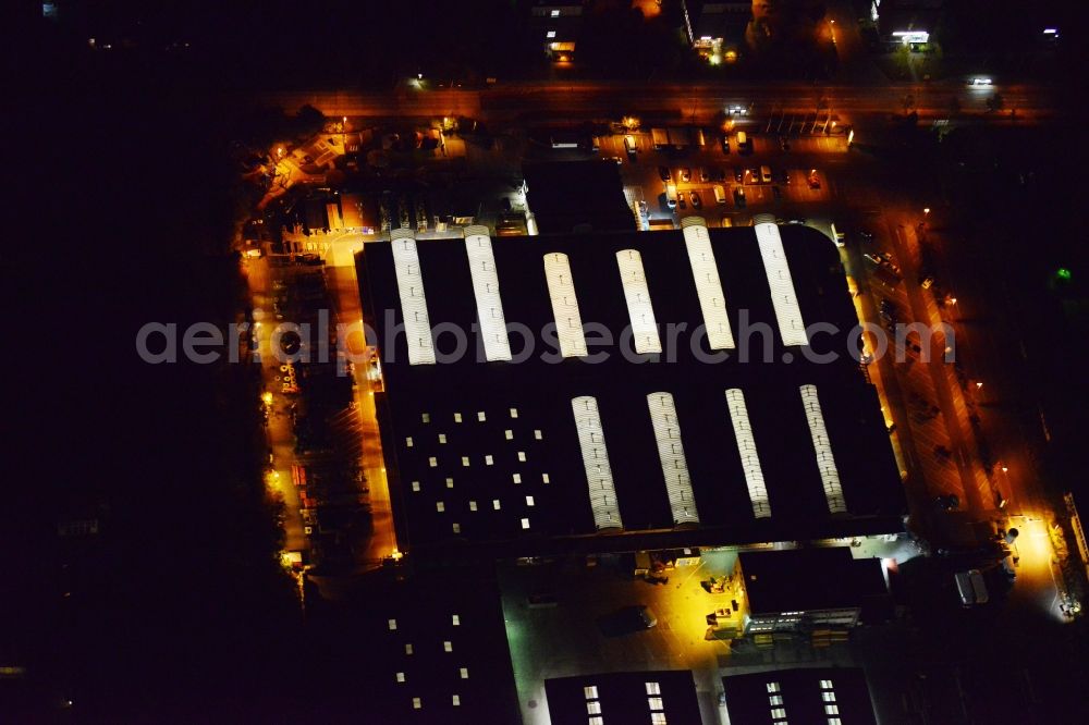 Aerial image Berlin - Wood Possling construction market Mahlsdorf on Landsberger Strasse in Berlin