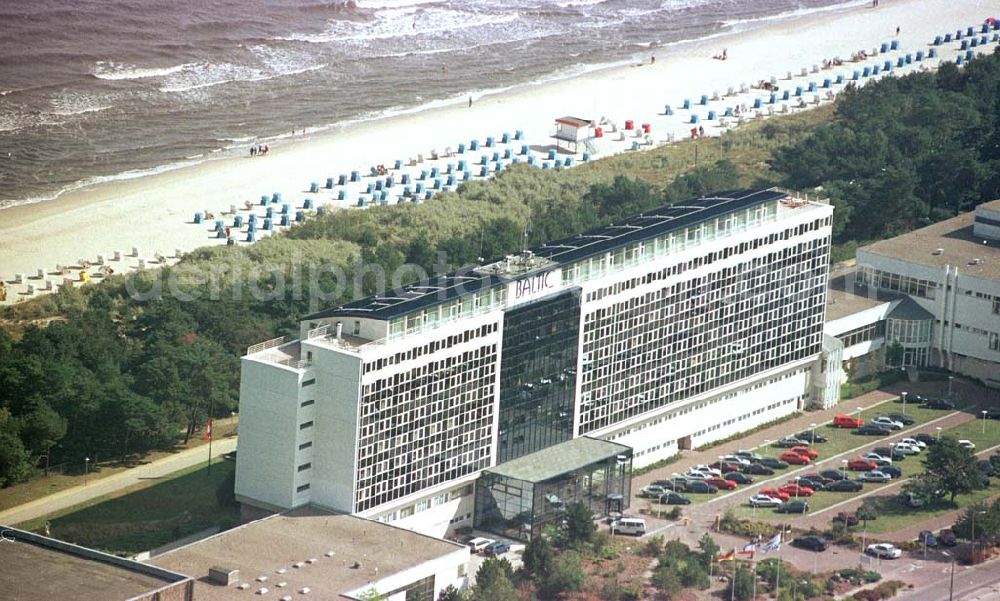 Zinnowitz / Usedom from above - Hotel Baltic in Zinnowitz.