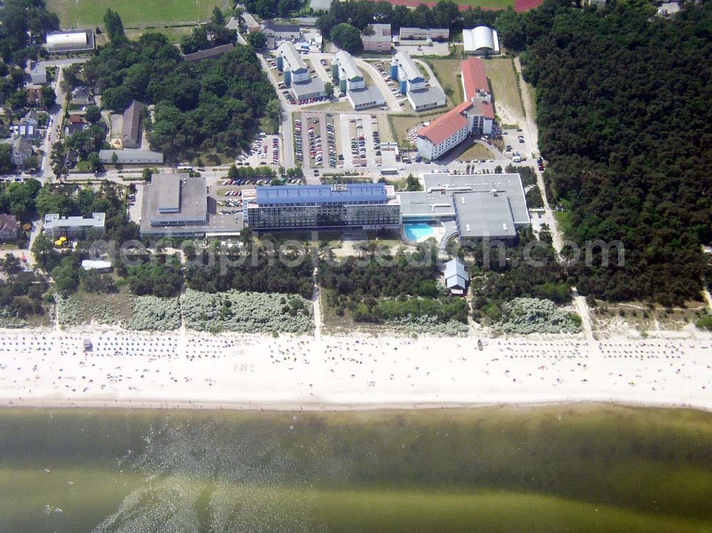 Zinnowitz from above - Hotel Baltic in Zinnowitz auf Usedom in Mecklenburg-Vorpommern