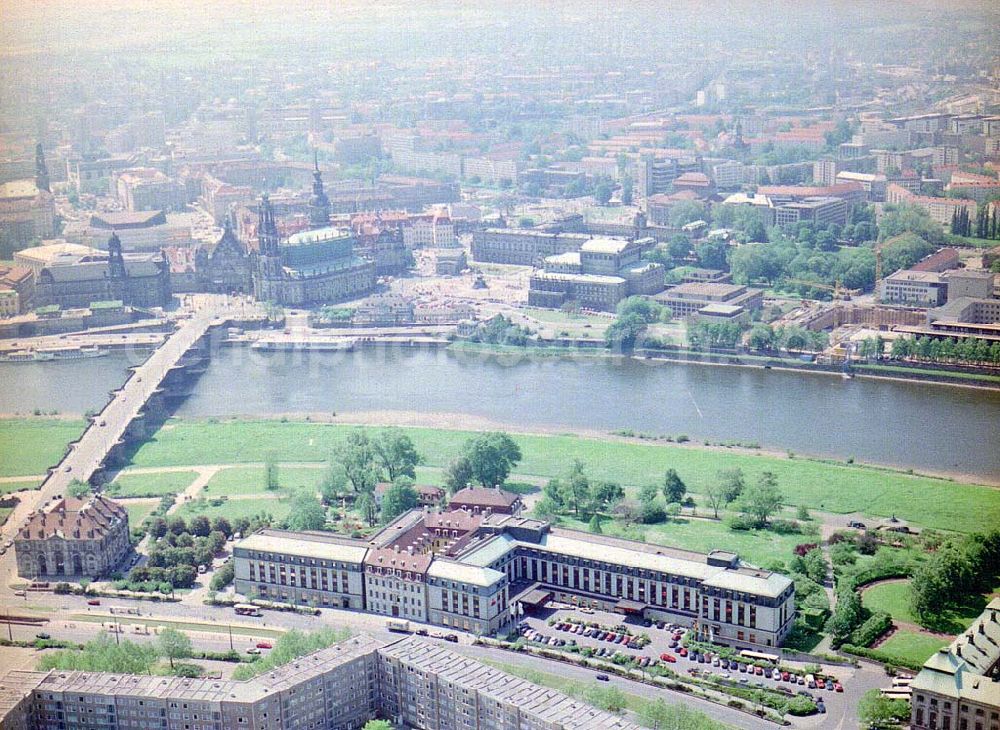 Aerial photograph Dresden / Sachs. - Hotel Bellevue Dresden in der Großen Meißner Straße 15 in 01097 DRESDEN.