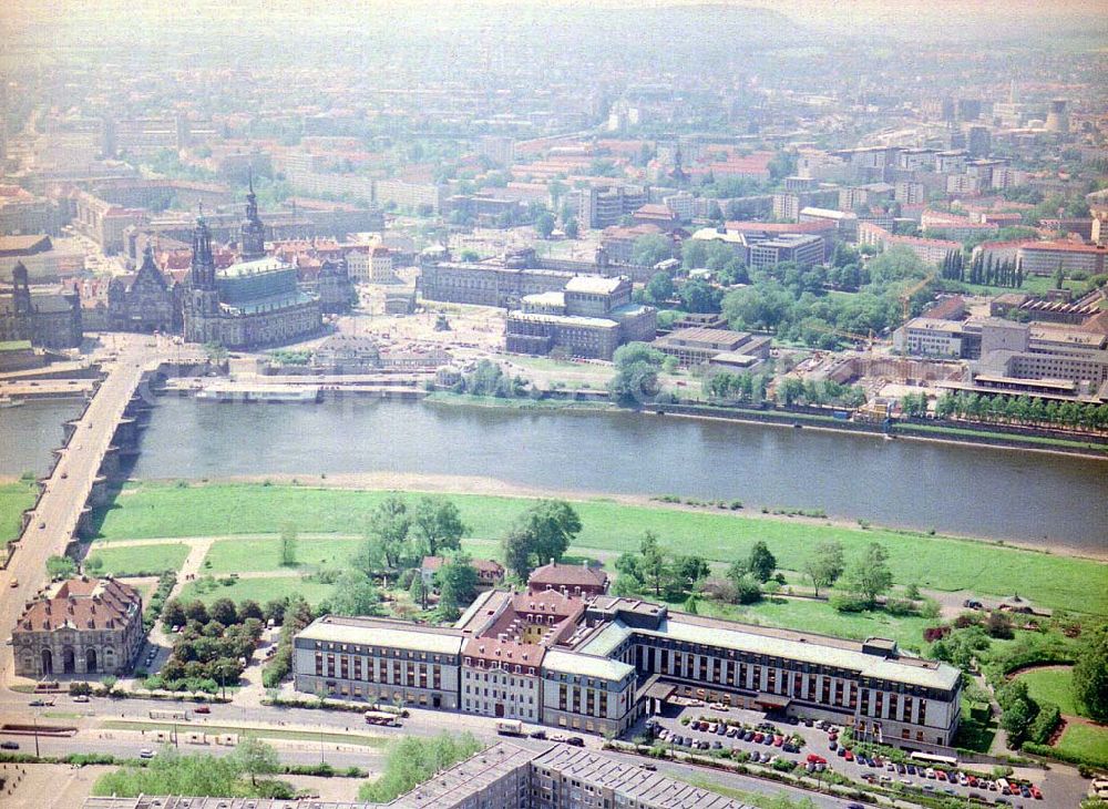 Dresden / Sachs. from above - Hotel Bellevue Dresden in der Großen Meißner Straße 15 in 01097 DRESDEN.