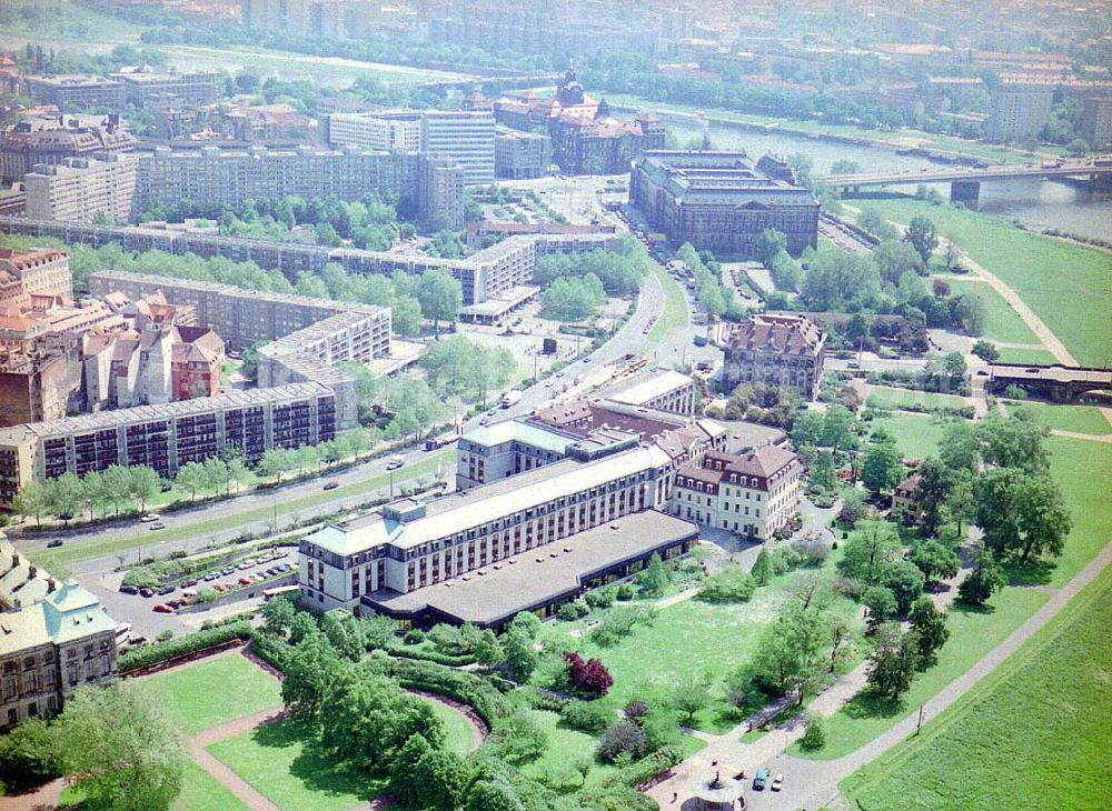 Aerial image Dresden / Sachs. - Hotel Bellevue Dresden in der Großen Meißner Straße 15 in 01097 DRESDEN.