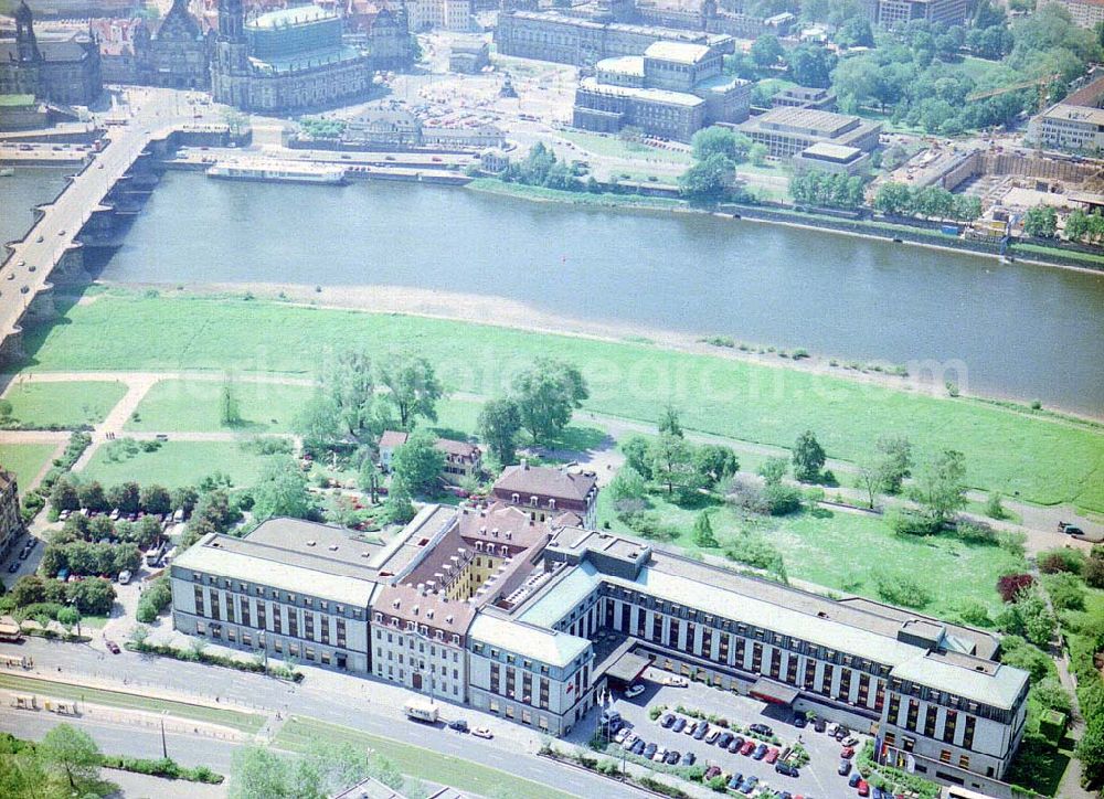 Dresden / Sachs. from above - Hotel Bellevue Dresden in der Großen Meißner Straße 15 in 01097 DRESDEN.