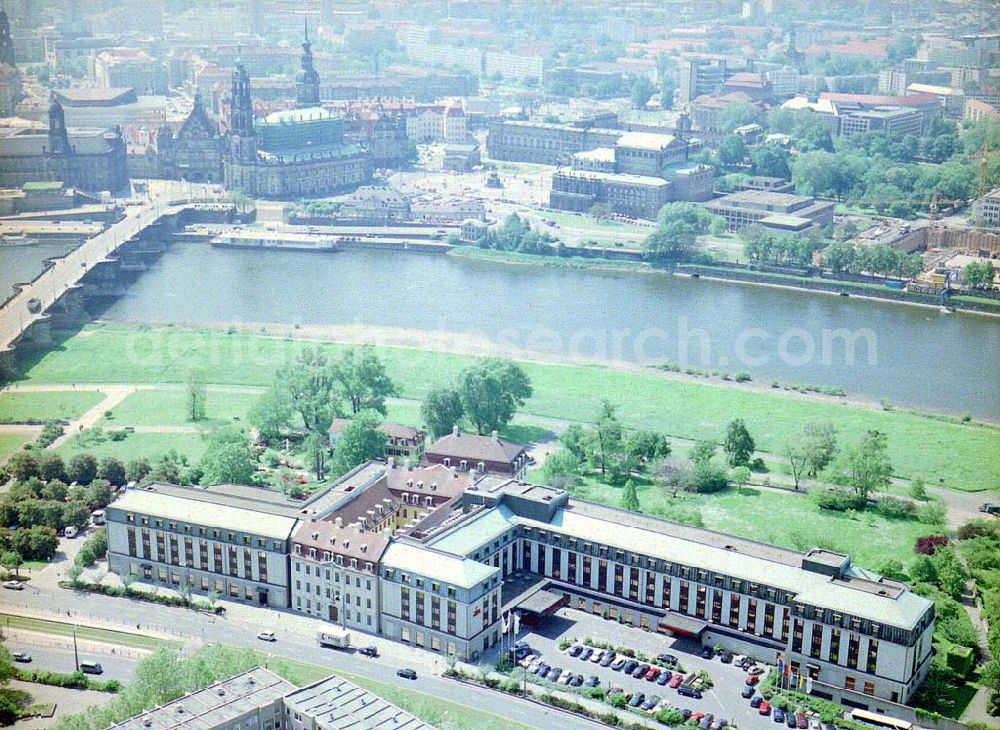 Dresden / Sachs. from the bird's eye view: Hotel Bellevue Dresden in der Großen Meißner Straße 15 in 01097 DRESDEN.