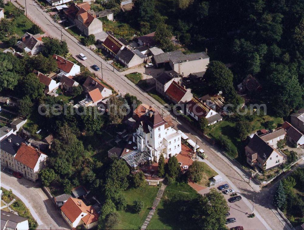 Buckow / Märkische Schweiz from above - Hotel Bergfried in Buckow / Märkische Schweiz