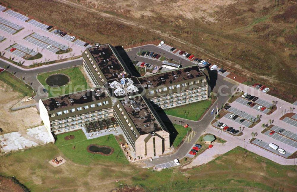 Brandenburg-Dahlewitz from above - Hotel Berliner Ring / Ludwigsfelde