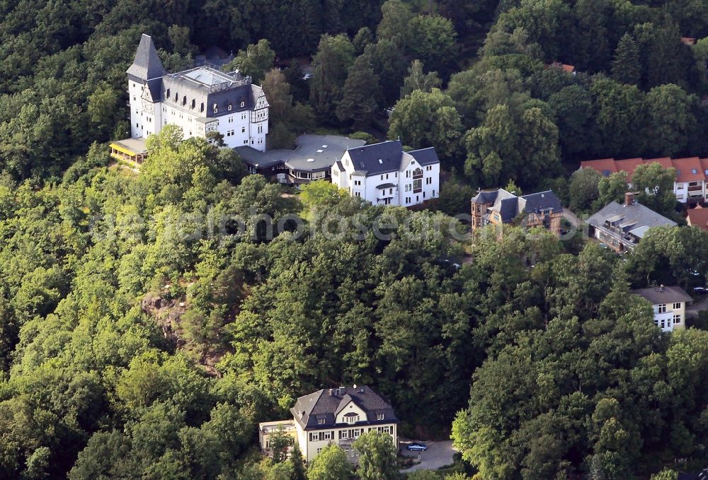 Eisenach from above - This traditional hotel is located at Am Hainstein in Eisenach in Thuringia. Originally designed as a spa and sanatorium house is now used as a hotel