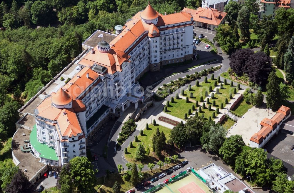 Aerial image Karlsbad - Hotel Imperial in Karlovy Vary (Karlovy Vary) in the Czech Republic