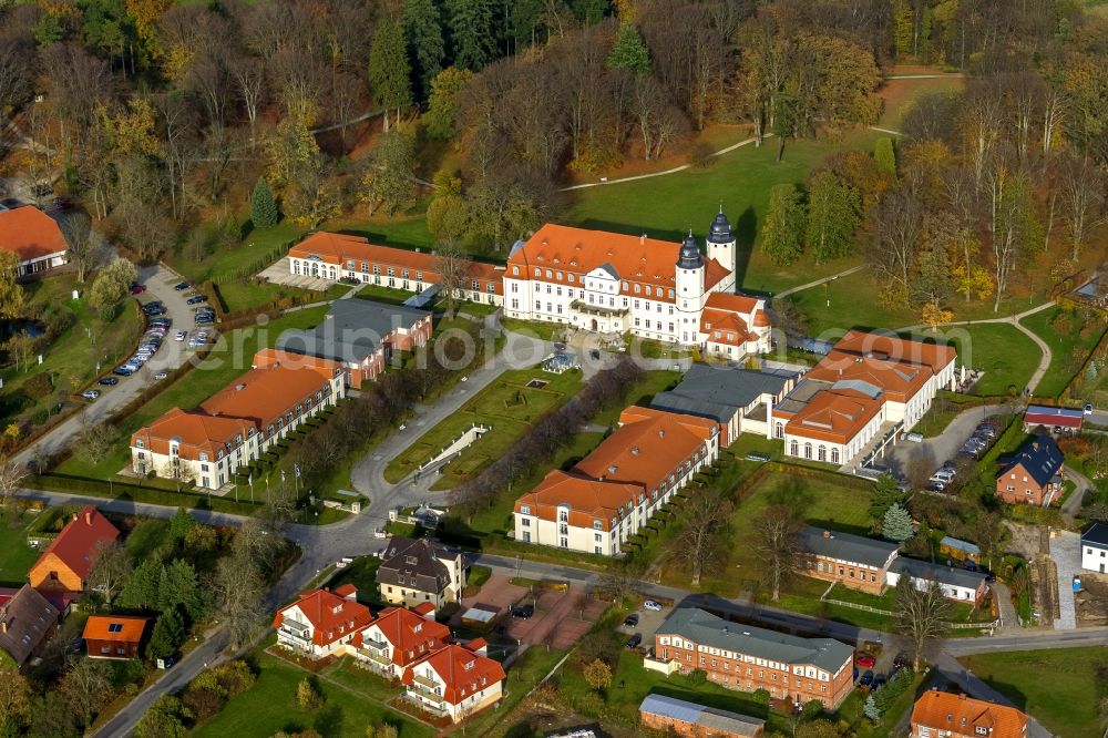 Aerial image Göhren-Lebbin - Hotel Castle Fleesensee in Goehren-Lebbin in Mecklenburg - Western Pomerania