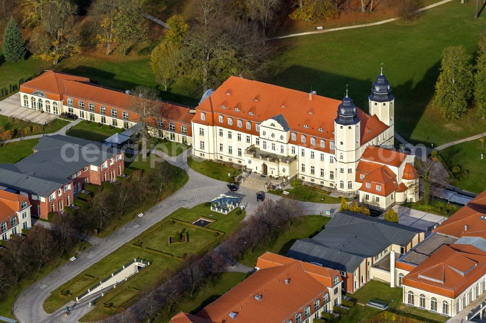 Göhren-Lebbin from above - Hotel Castle Fleesensee in Goehren-Lebbin in Mecklenburg - Western Pomerania