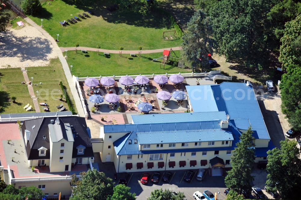 Aerial photograph Dienstdorf-Radlow - View of the Hotel am See at Scharmützelsee in Diensdorf-Radlow in Brandenburg