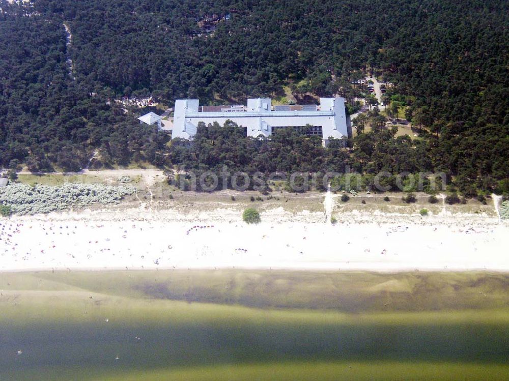 Zinnowitz from above - Hotel östlich von Zinnowitz auf Usedom in Mecklenburg-Vorpommern