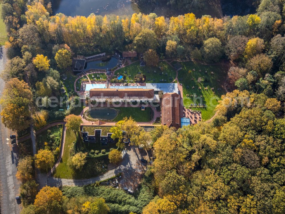 Hamm from above - Complex of the hotel building Gut Sternholz on street Lippestrasse in the district Norddinker in Hamm at Ruhrgebiet in the state North Rhine-Westphalia, Germany