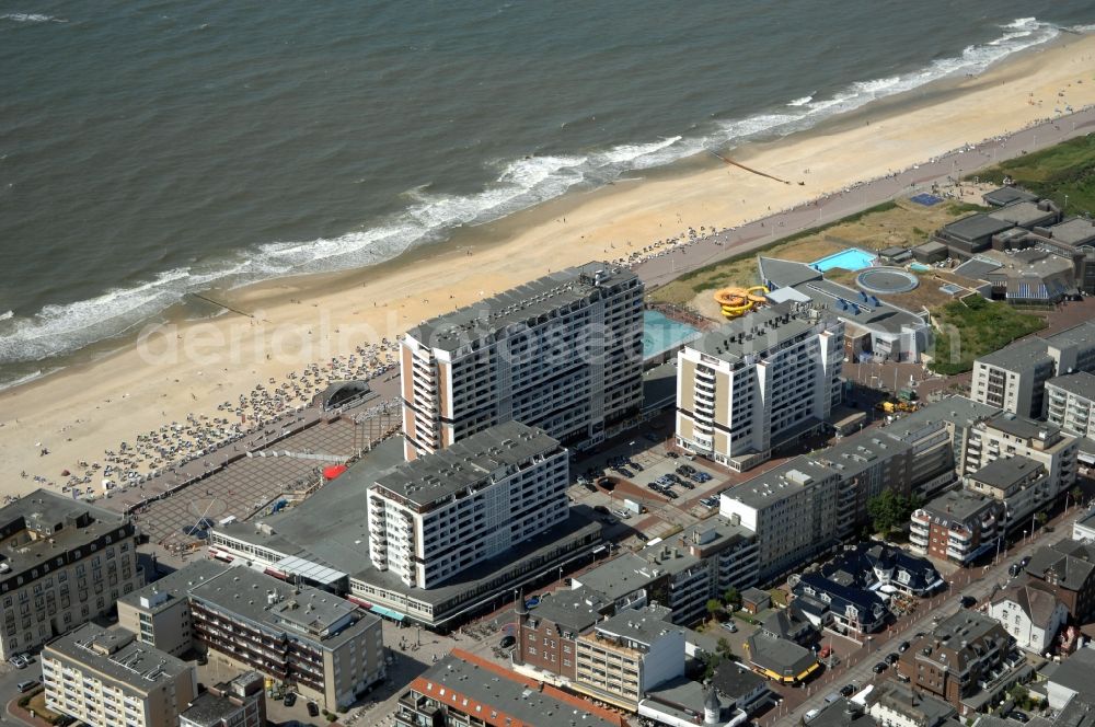 Sylt from above - High-rise building of the hotel complex Haus Metropol in the district Westerland in Sylt on Island Sylt at the island Sylt in the state Schleswig-Holstein, Germany